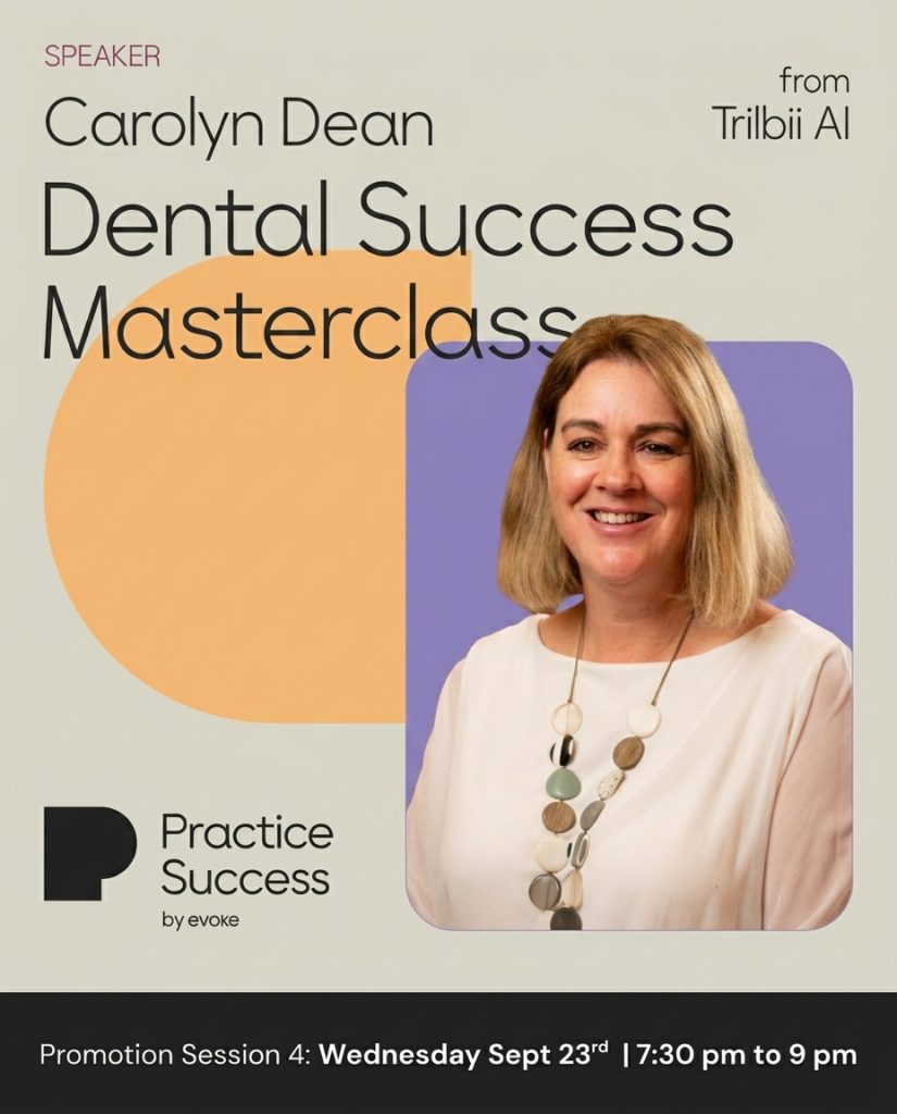 Carolyn S Dean of Trilbii AI, speaker at the Practice Success Dental Masterclass, Promotion session, Wednesday 23 September 2026